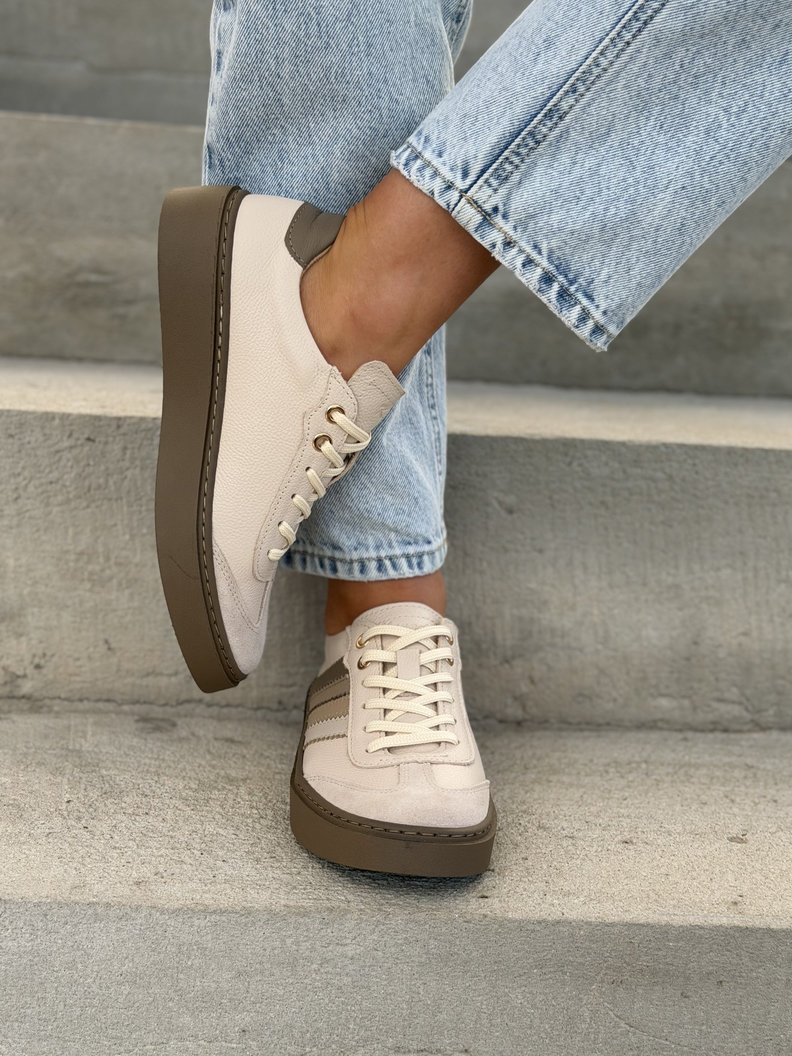 TRAMPKI KAZADII AVILLO BEIGE skóra naturalna - obrazek 5