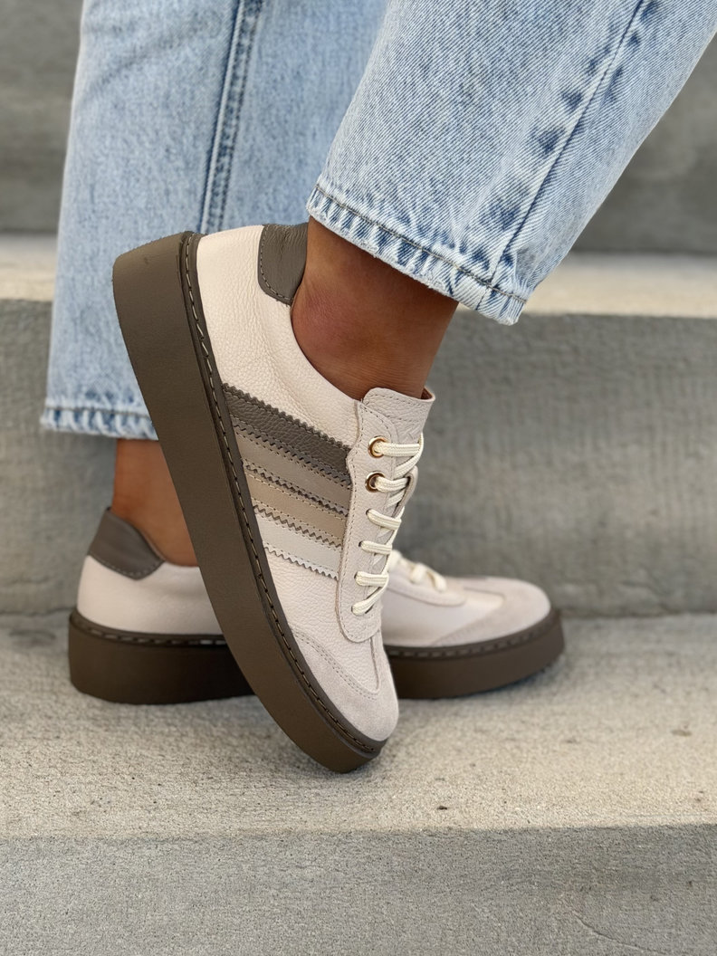 TRAMPKI KAZADII AVILLO BEIGE skóra naturalna - obrazek 6