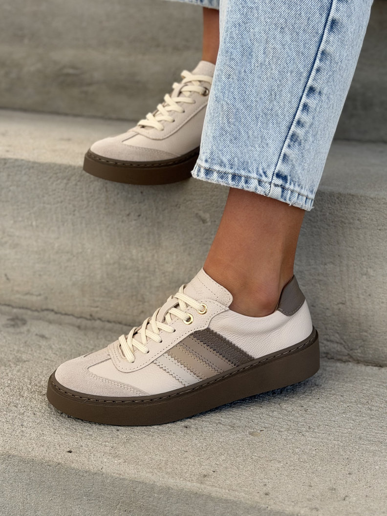 TRAMPKI KAZADII AVILLO BEIGE skóra naturalna - obrazek 3
