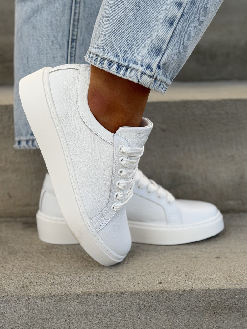 TRAMPKI KAZADII INFINITY WHITE skóra naturalna - obrazek 5