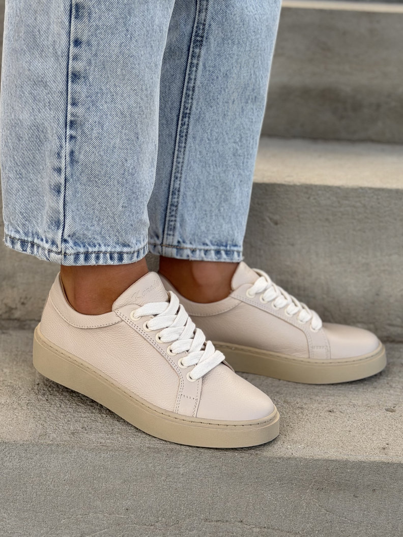TRAMPKI KAZADII INFINITY BEIGE skóra naturalna - obrazek 8
