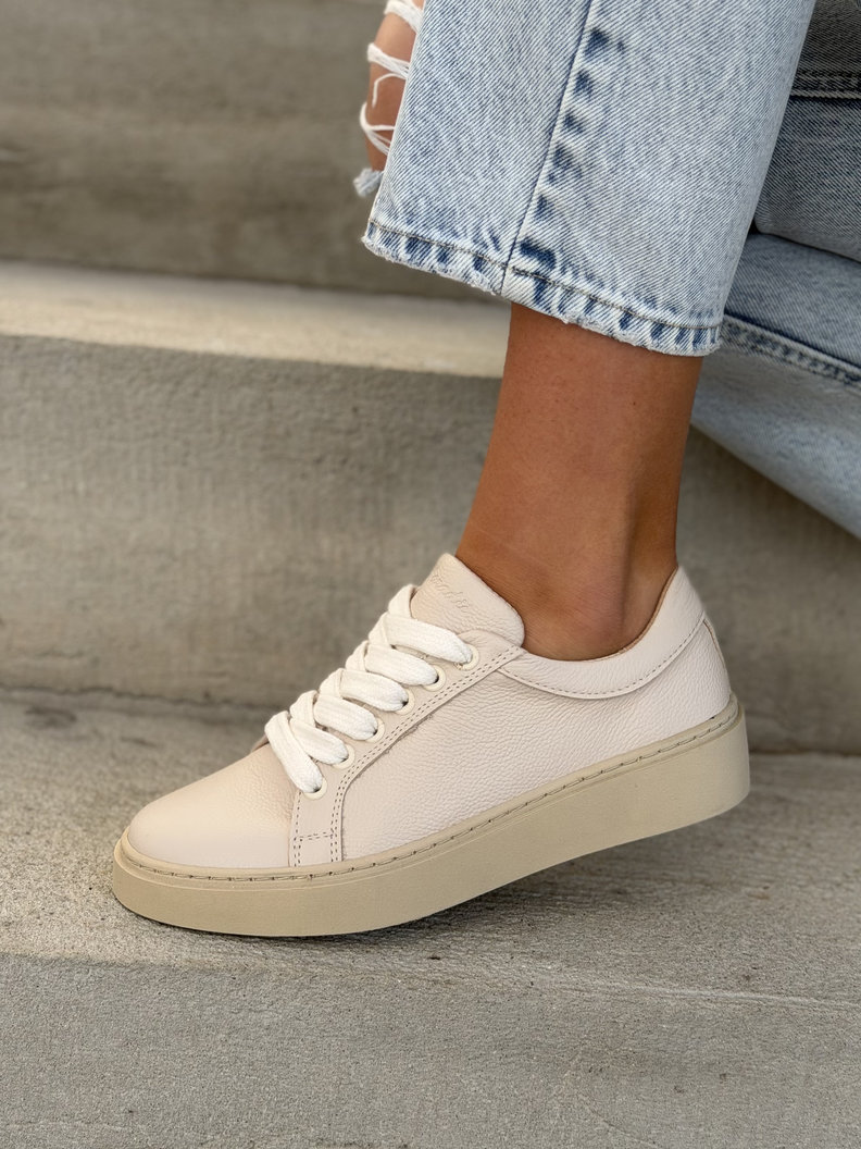 TRAMPKI KAZADII INFINITY BEIGE skóra naturalna