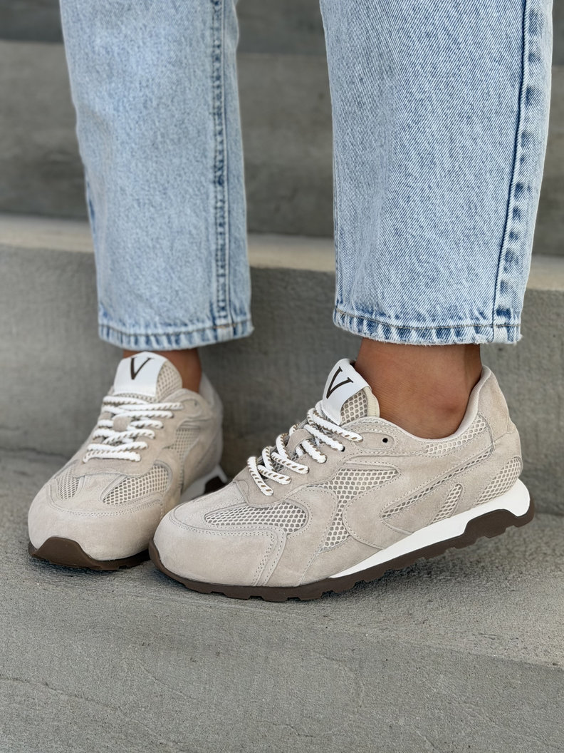 Trampki CORINNA BEIGE skóra naturalna - obrazek 8
