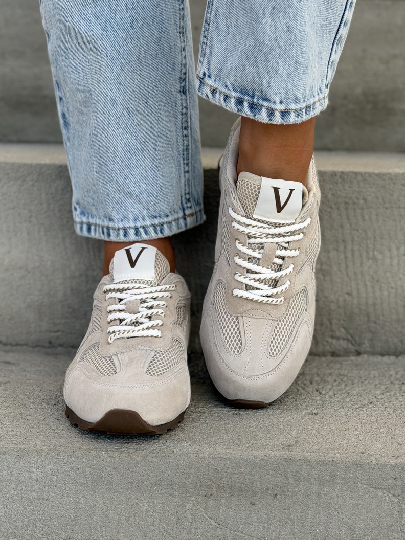 Trampki CORINNA BEIGE skóra naturalna - obrazek 4