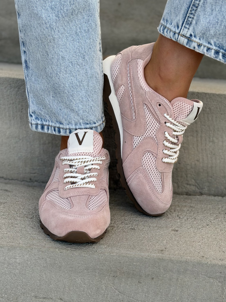 Trampki CORINNA PINK skóra naturalna - obrazek 5