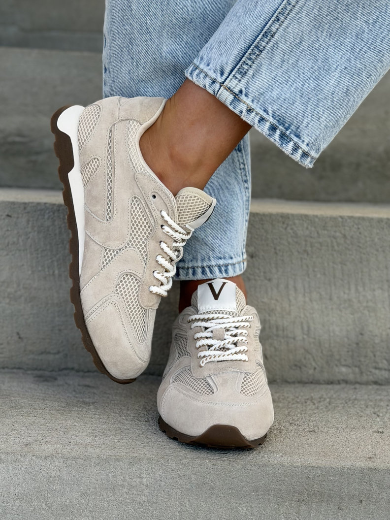 Trampki CORINNA BEIGE skóra naturalna - obrazek 6