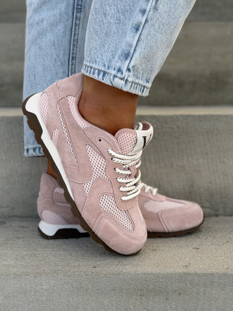 Trampki CORINNA PINK skóra naturalna - obrazek 7