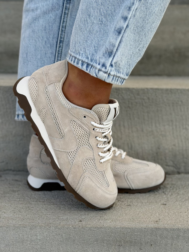 Trampki CORINNA BEIGE skóra naturalna