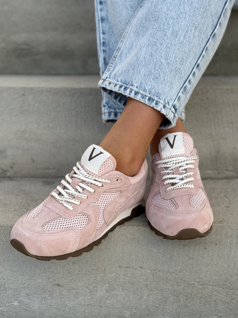 Trampki CORINNA PINK skóra naturalna - obrazek 8