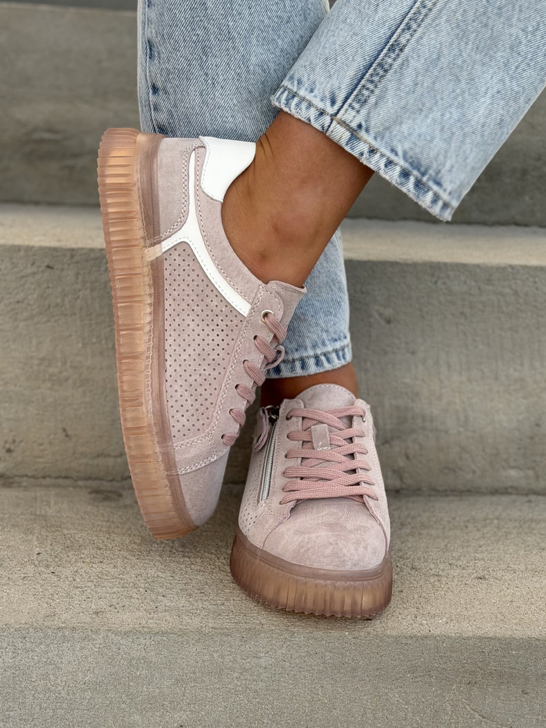 Trampki HOLLI PINK skóra naturalna - obrazek 7