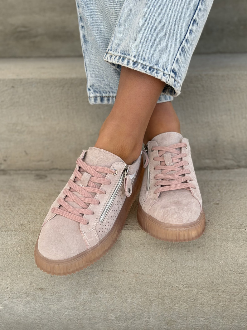 Trampki HOLLI PINK skóra naturalna - obrazek 9