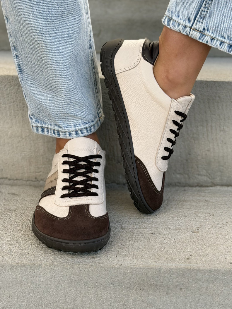 Trampki KAZADII GELATO BAREFOOT BEIGE CHOCO skóra naturalna - obrazek 6