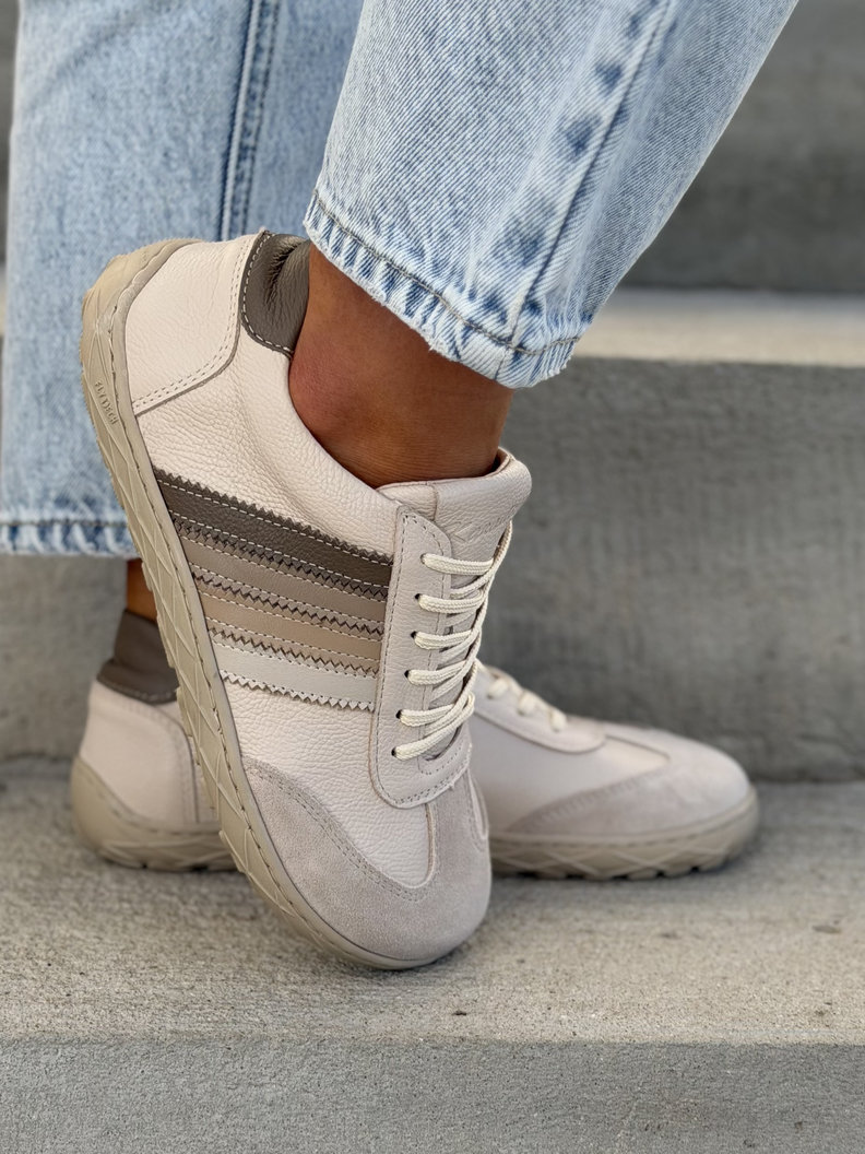 Trampki KAZADII GELATO BAREFOOT BEIGE skóra naturalna