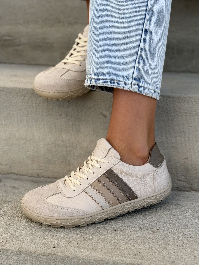 Trampki KAZADII GELATO BAREFOOT BEIGE skóra naturalna - obrazek 3