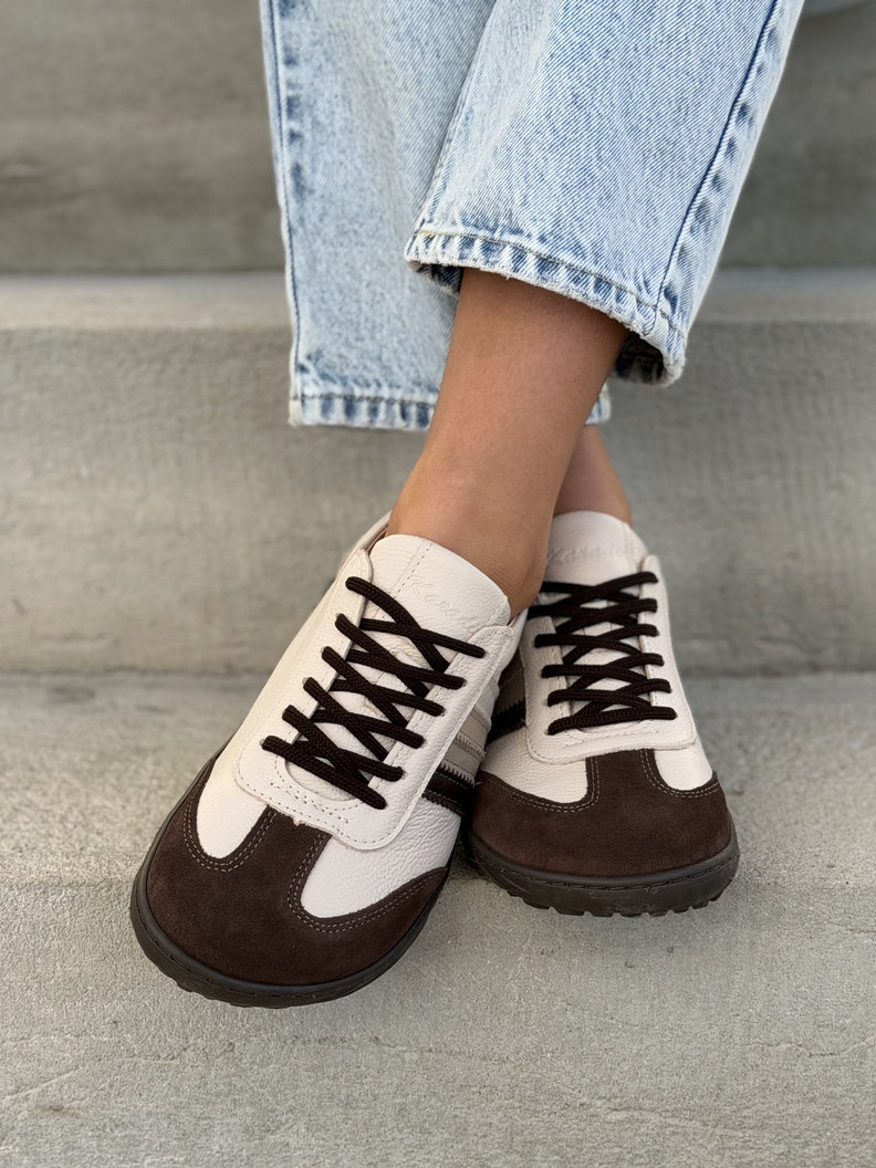 Trampki KAZADII GELATO BAREFOOT BEIGE CHOCO skóra naturalna - obrazek 10