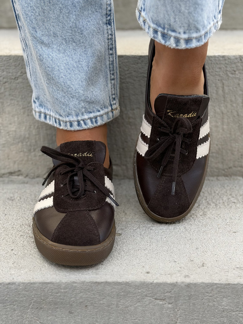 WYGODNE TRAMPKI KAZADII LAVI CHOCO skóra naturalna - obrazek 3