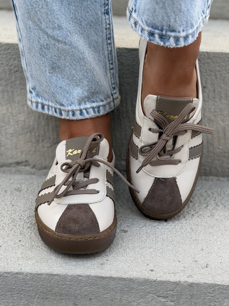 WYGODNE TRAMPKI KAZADII LAVI BEIGE skóra naturalna - obrazek 3