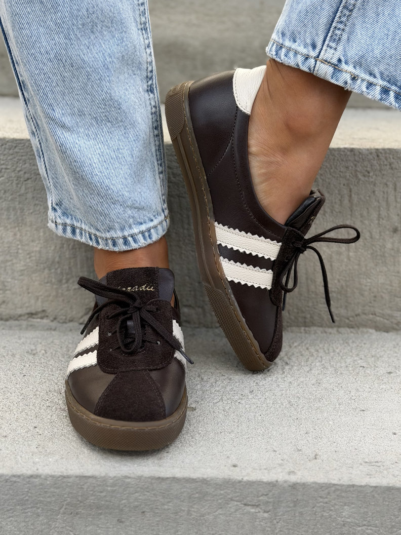 WYGODNE TRAMPKI KAZADII LAVI CHOCO skóra naturalna - obrazek 4