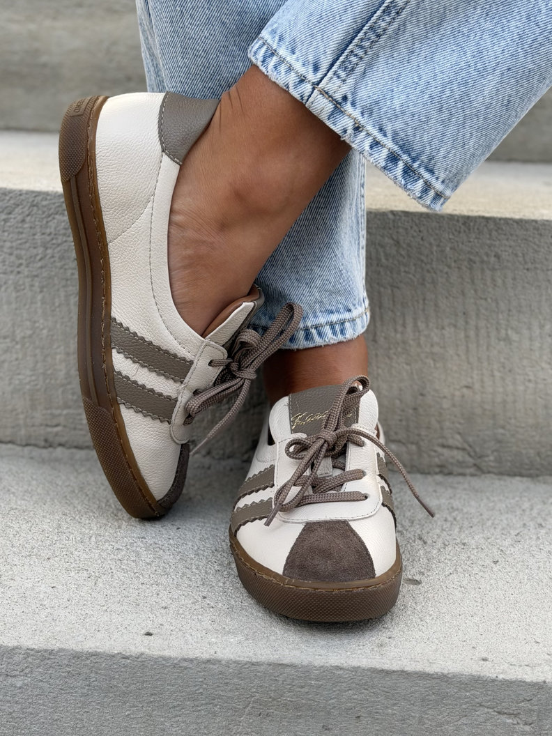 WYGODNE TRAMPKI KAZADII LAVI BEIGE skóra naturalna - obrazek 5