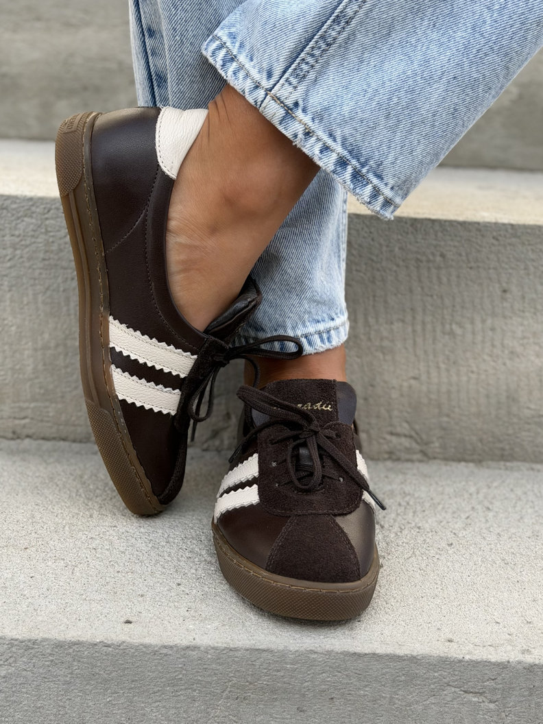 WYGODNE TRAMPKI KAZADII LAVI CHOCO skóra naturalna - obrazek 5