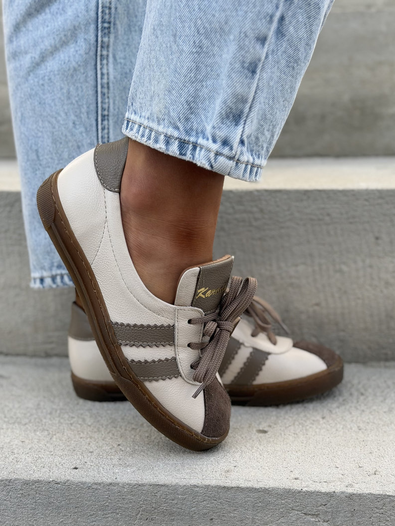 WYGODNE TRAMPKI KAZADII LAVI BEIGE skóra naturalna - obrazek 6