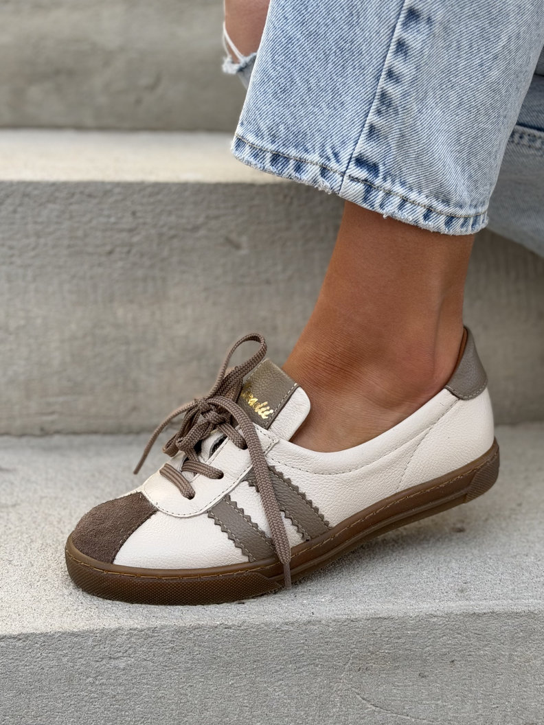 WYGODNE TRAMPKI KAZADII LAVI BEIGE skóra naturalna - obrazek 7