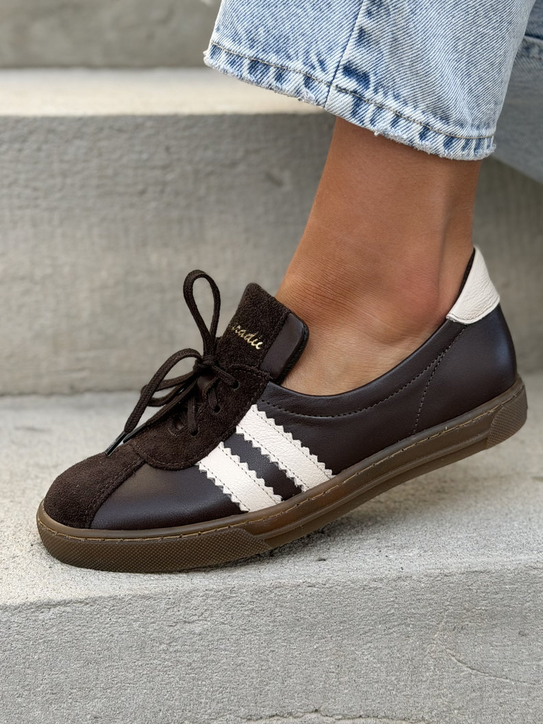 WYGODNE TRAMPKI KAZADII LAVI CHOCO skóra naturalna - obrazek 6