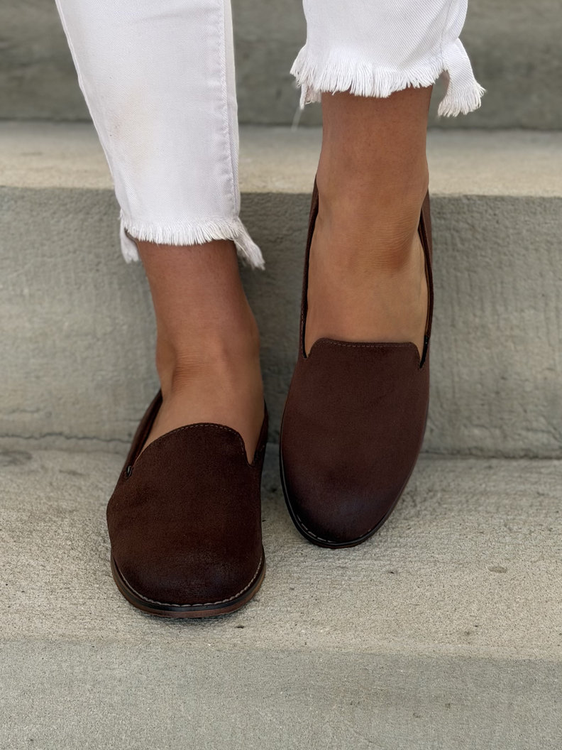 Wygodne MOKASYNY RUNA CHOCO SUEDE - obrazek 5