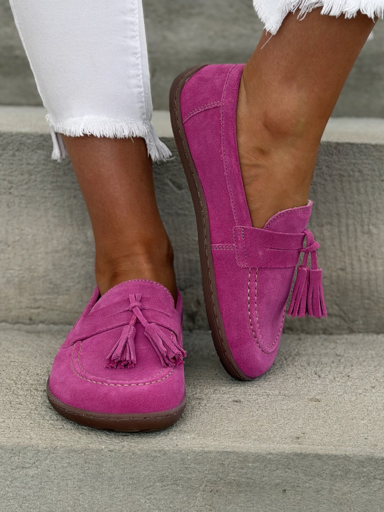 Mokasyny KAZADII BAREFOOT FRESIA FUXIA skóra naturalna - obrazek 6
