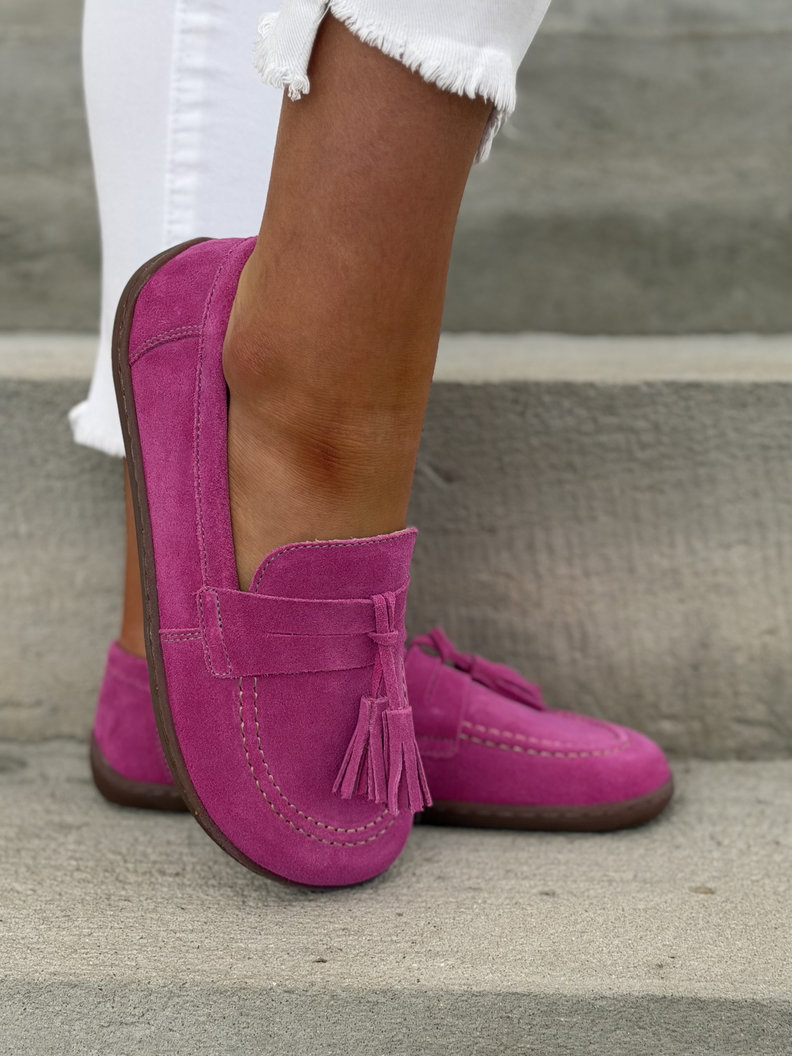 Mokasyny KAZADII BAREFOOT FRESIA FUXIA skóra naturalna - obrazek 8