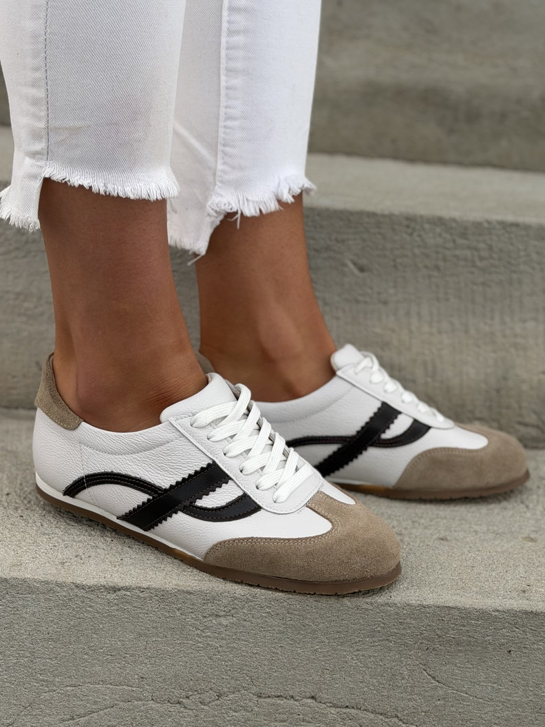 Sportowe buty damskie KAZADII MONEVA WHITE skóra naturalna - obrazek 6