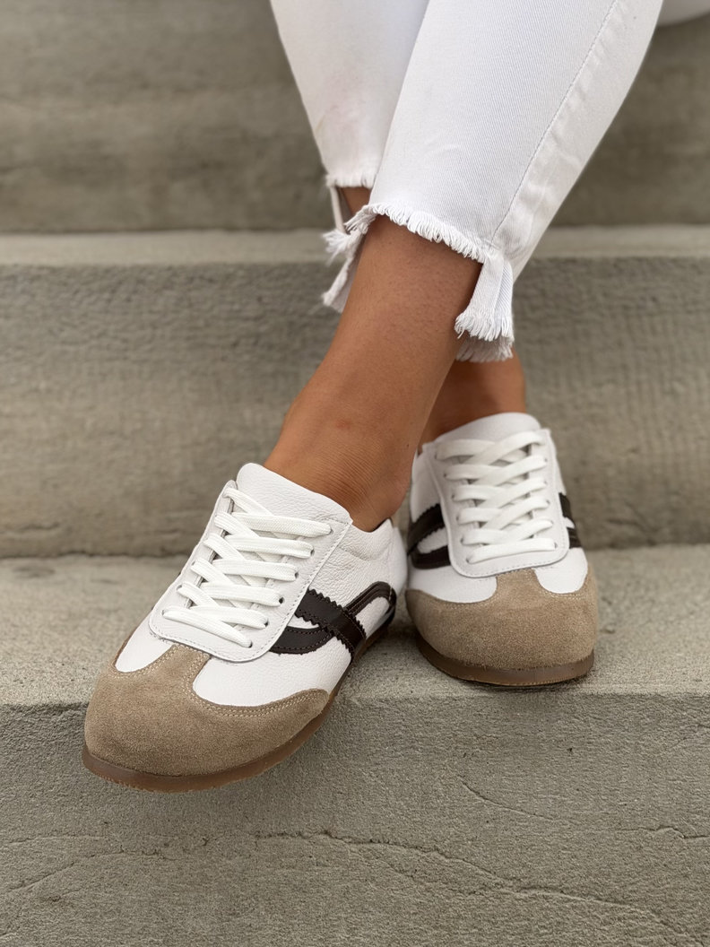 Sportowe buty damskie KAZADII MONEVA WHITE skóra naturalna - obrazek 5