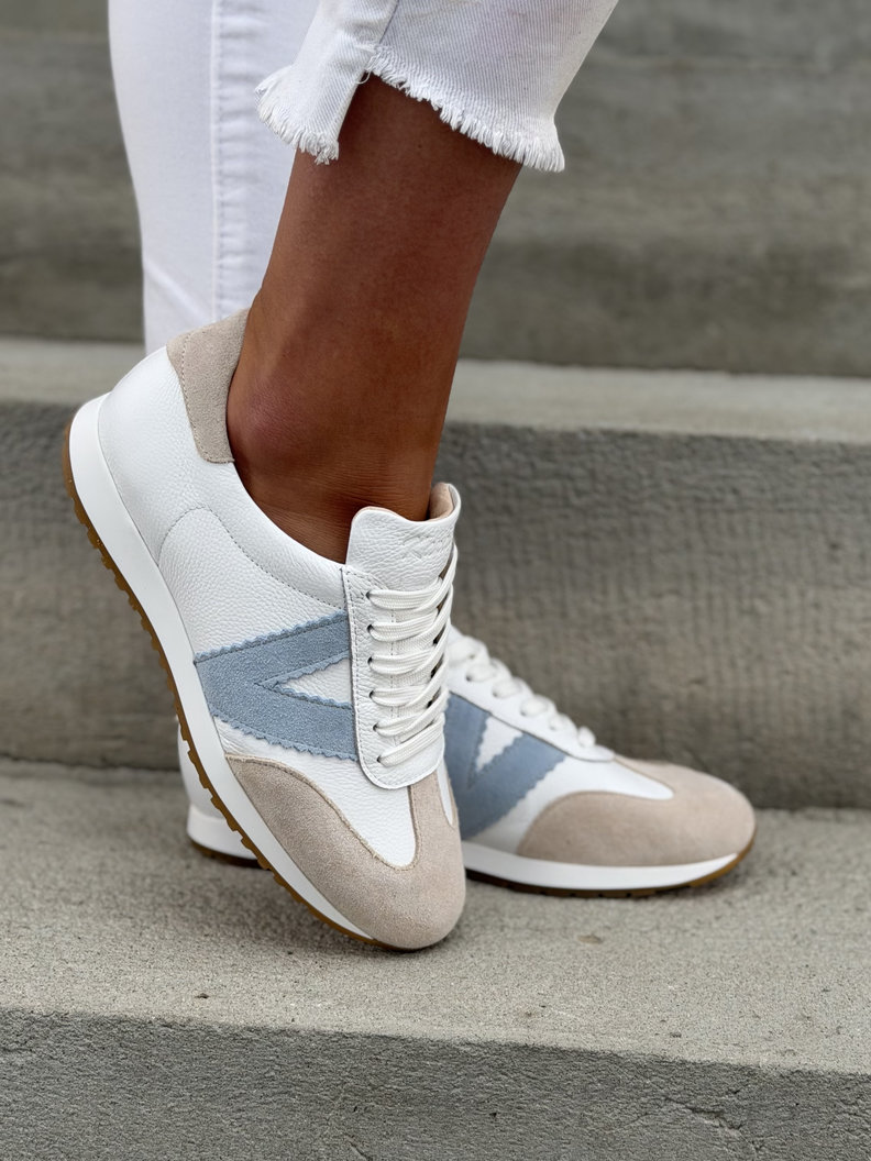 Sportowe buty damskie KAZADII NOELSA WHITE skóra naturalna - obrazek 8