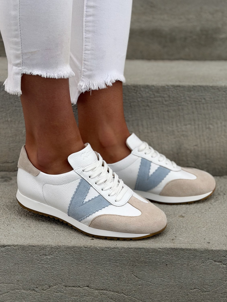 Sportowe buty damskie KAZADII NOELSA WHITE skóra naturalna