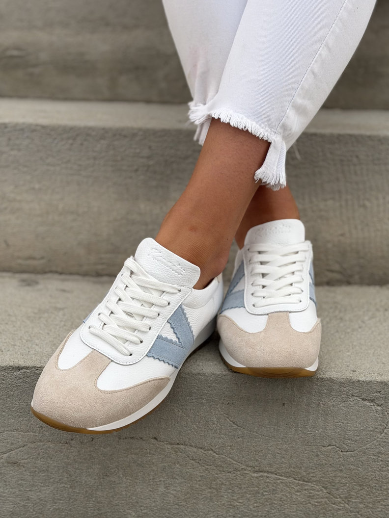 Sportowe buty damskie KAZADII NOELSA WHITE skóra naturalna - obrazek 4