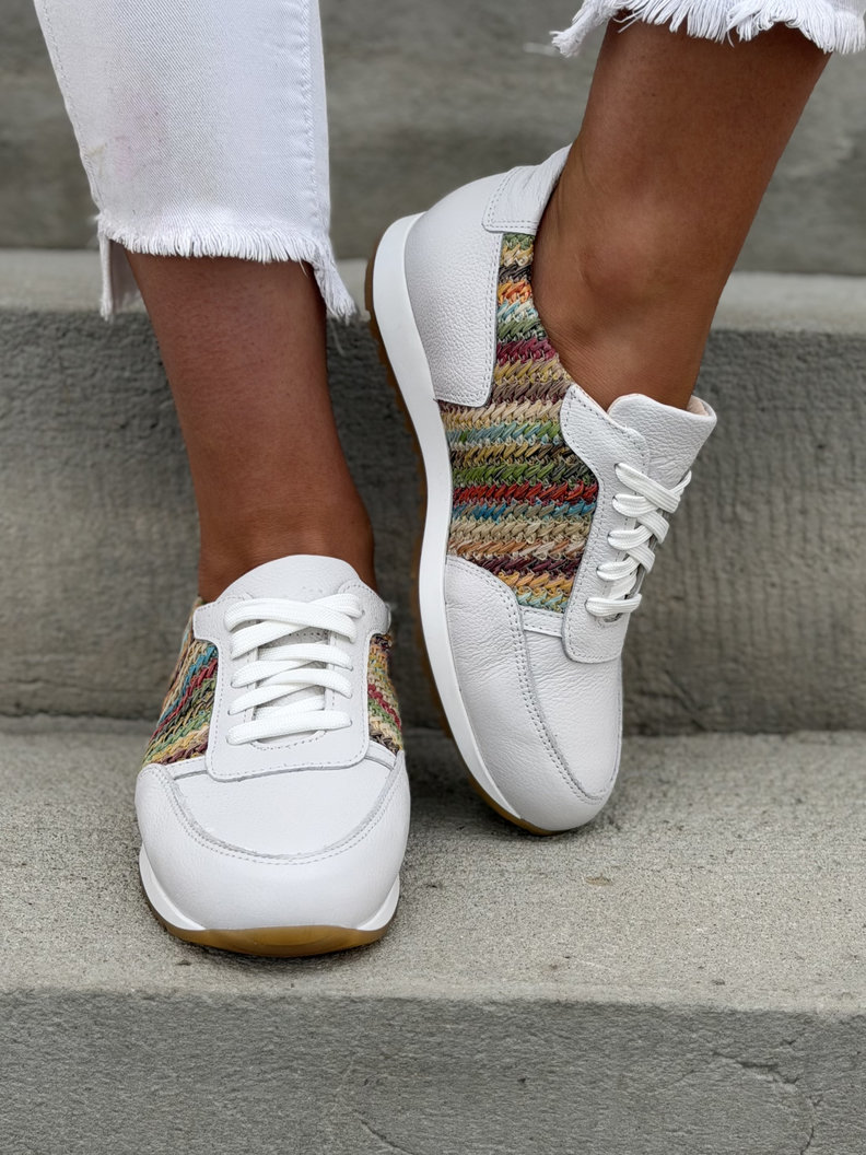 Sportowe buty damskie KAZADII SOLESSE WHITE skóra naturalna - obrazek 6