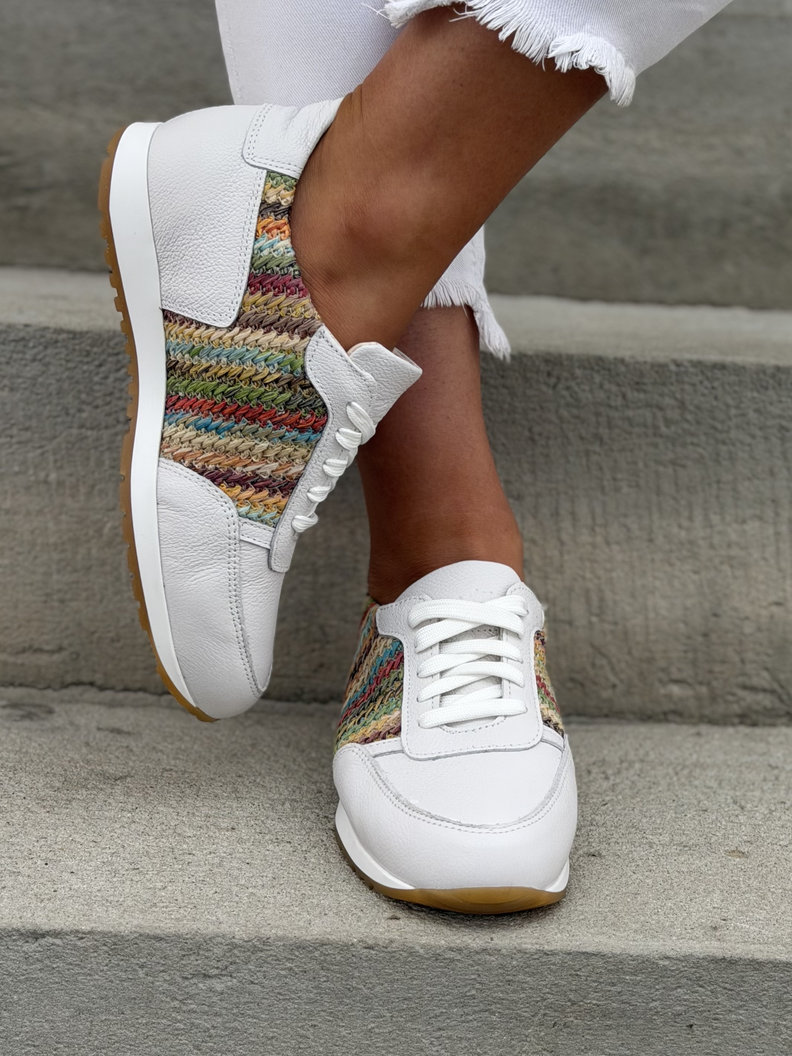 Sportowe buty damskie KAZADII SOLESSE WHITE skóra naturalna - obrazek 7
