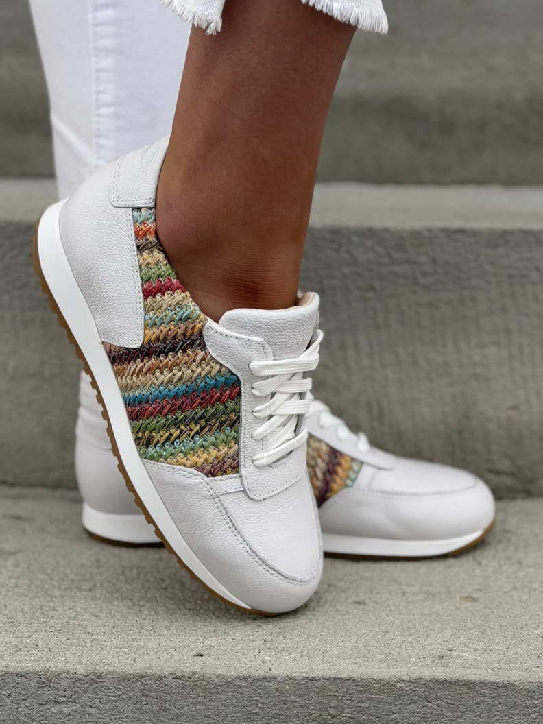Sportowe buty damskie KAZADII SOLESSE WHITE skóra naturalna