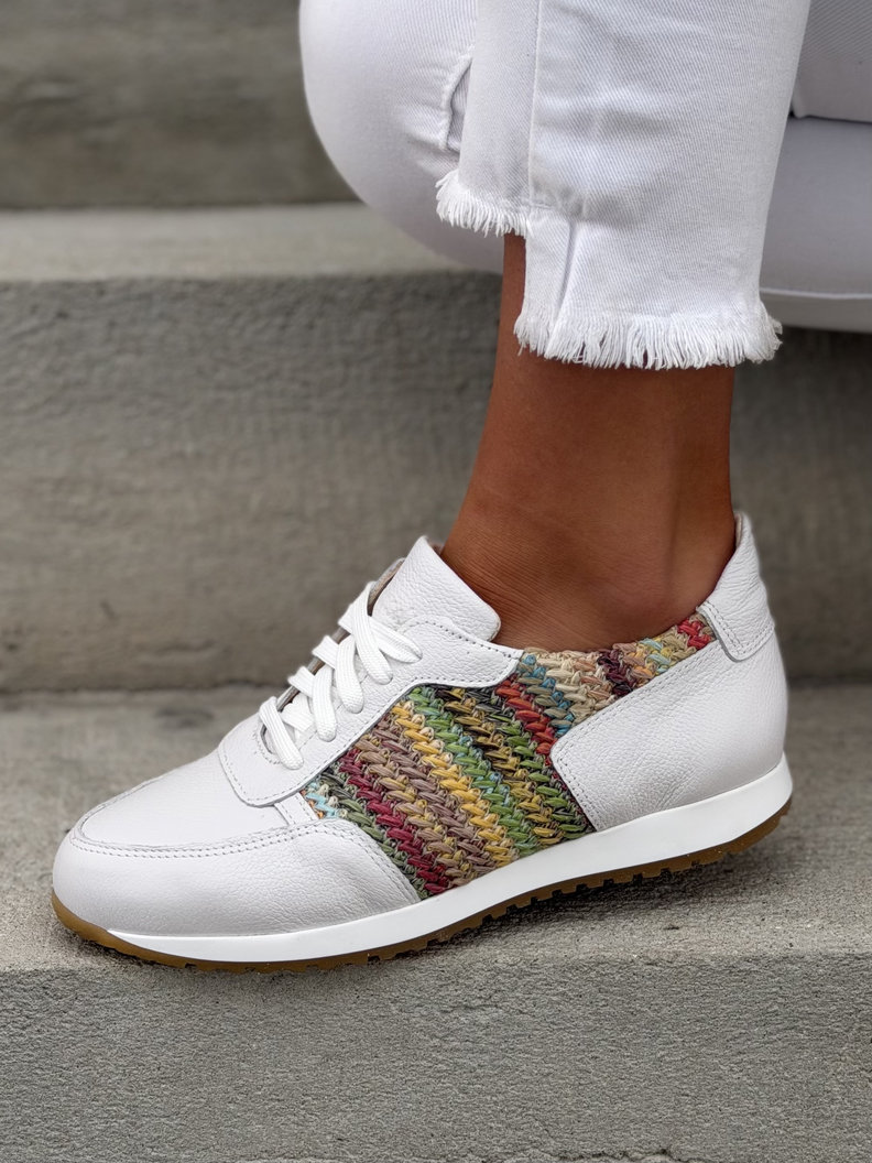 Sportowe buty damskie KAZADII SOLESSE WHITE skóra naturalna - obrazek 5