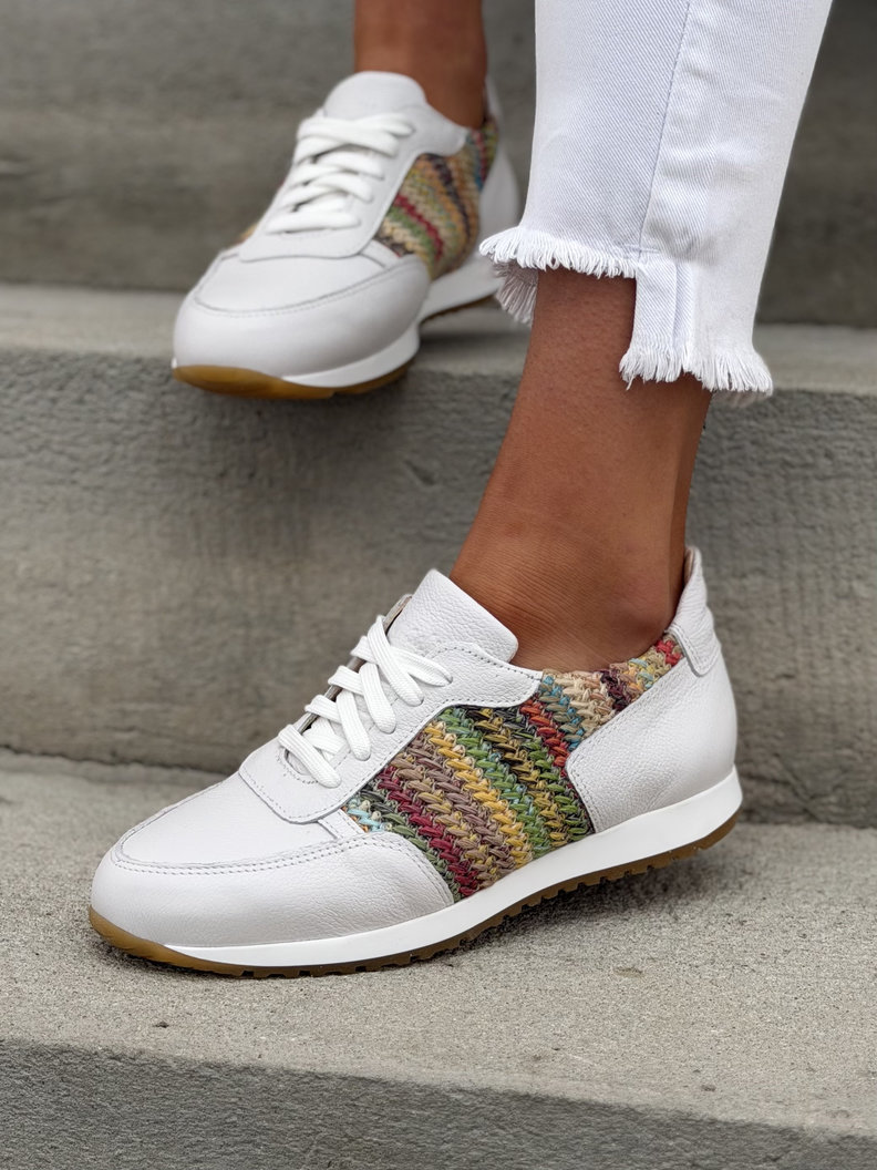 Sportowe buty damskie KAZADII SOLESSE WHITE skóra naturalna - obrazek 3