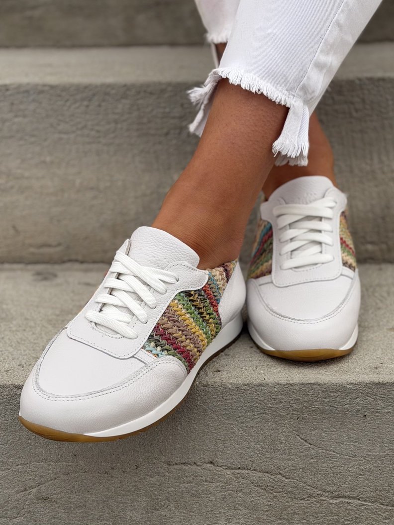 Sportowe buty damskie KAZADII SOLESSE WHITE skóra naturalna - obrazek 4