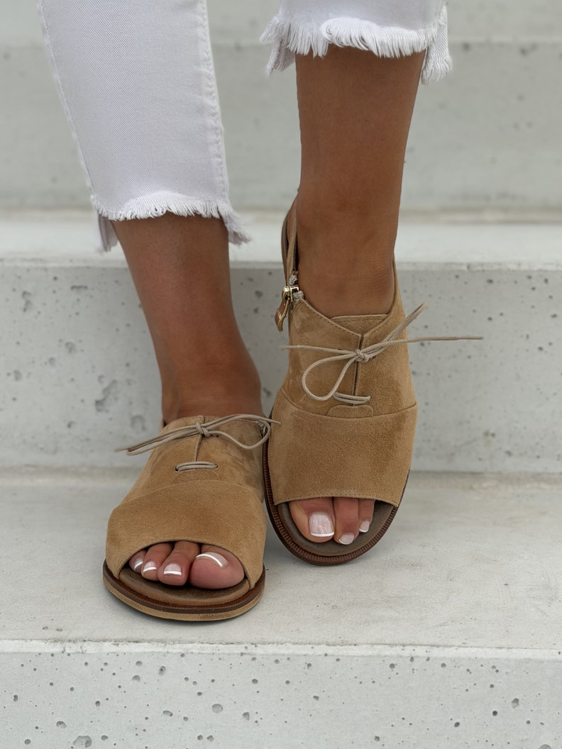Stylowe sandałki KAZADII ZOEY CAMEL skóra naturalna - obrazek 9