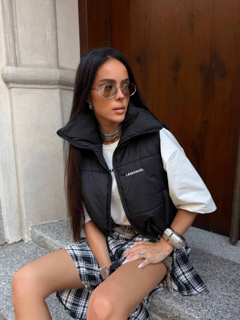 Bezrękawnik LAMANUEL STORM CZARNY polska produkcja