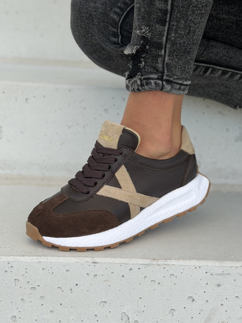 Lekkie sneakersy damskie KAZADII AMANI choco polska produkcja - obrazek 8