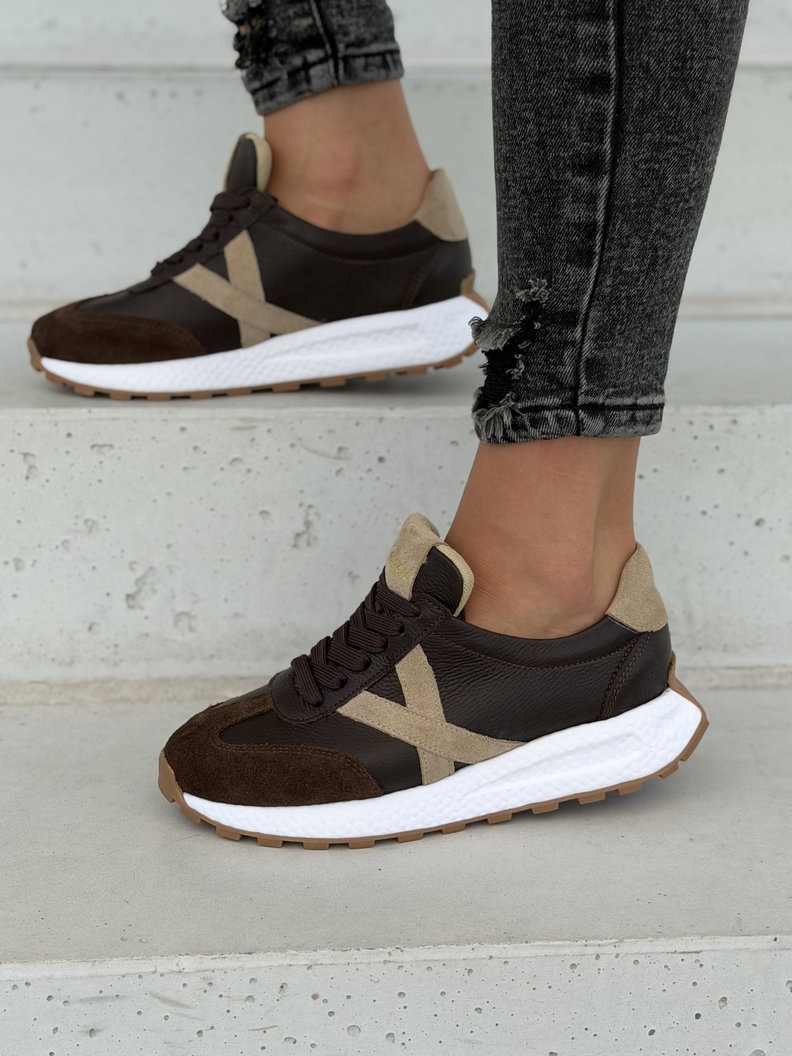 Lekkie sneakersy damskie KAZADII AMANI choco polska produkcja - obrazek 9