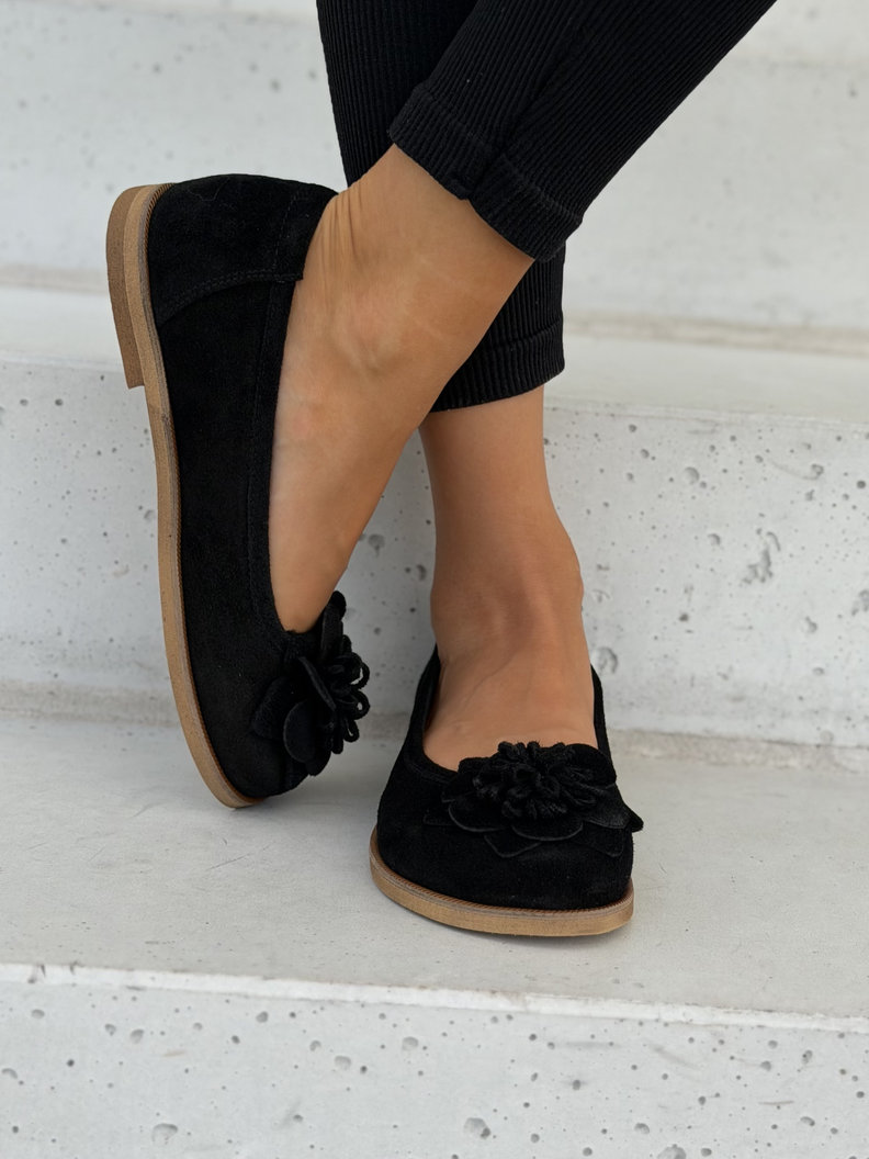 Skórzane baleriny barefoot AMELIA BLACK KAZADII polska produkcja - obrazek 6