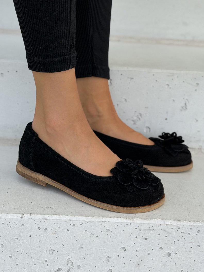 Skórzane baleriny barefoot AMELIA BLACK KAZADII polska produkcja - obrazek 7