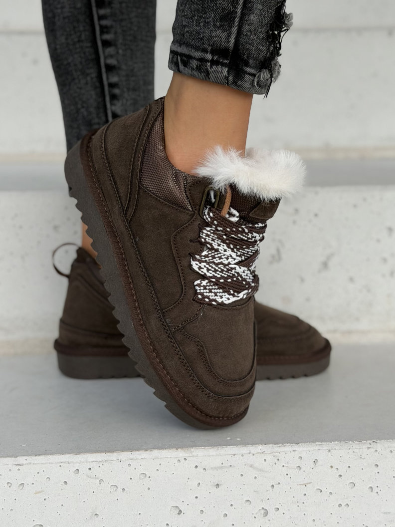 Skórzane buty typu śniegowce SNUG CHOCO