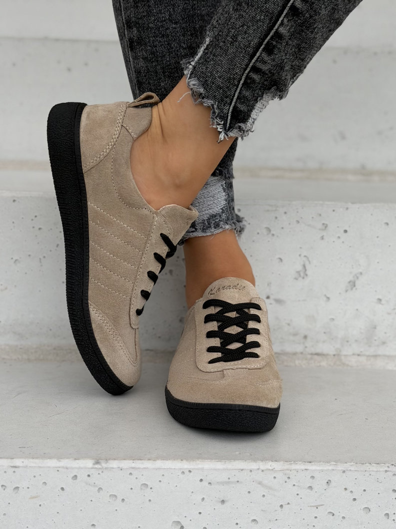 Skórzane trampki KAZADII NEXA BEIGE polska produkcja - obrazek 7