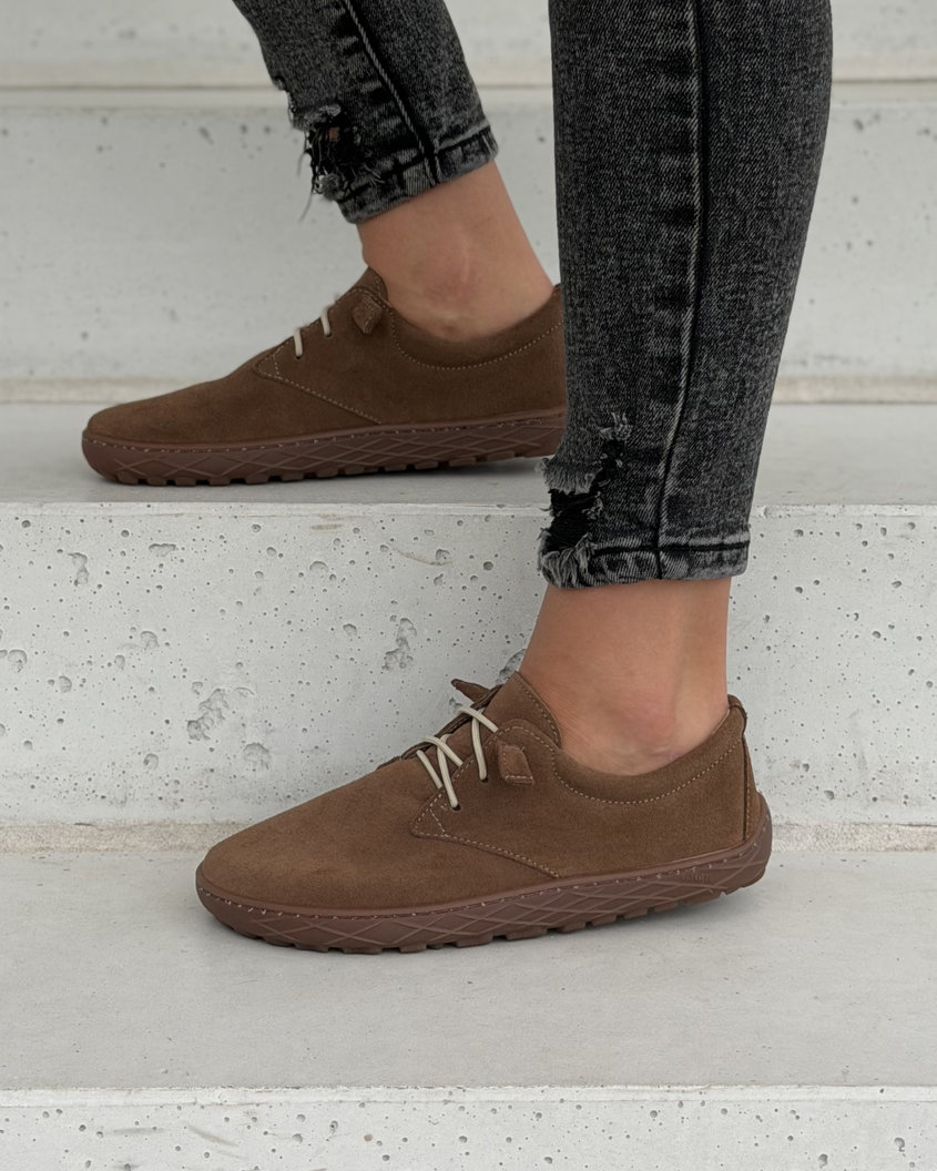 Wygodne trampki KAZADII BAREFOOT MILLO CAMEL SUEDE skóra naturalna polska produkcja - obrazek 8